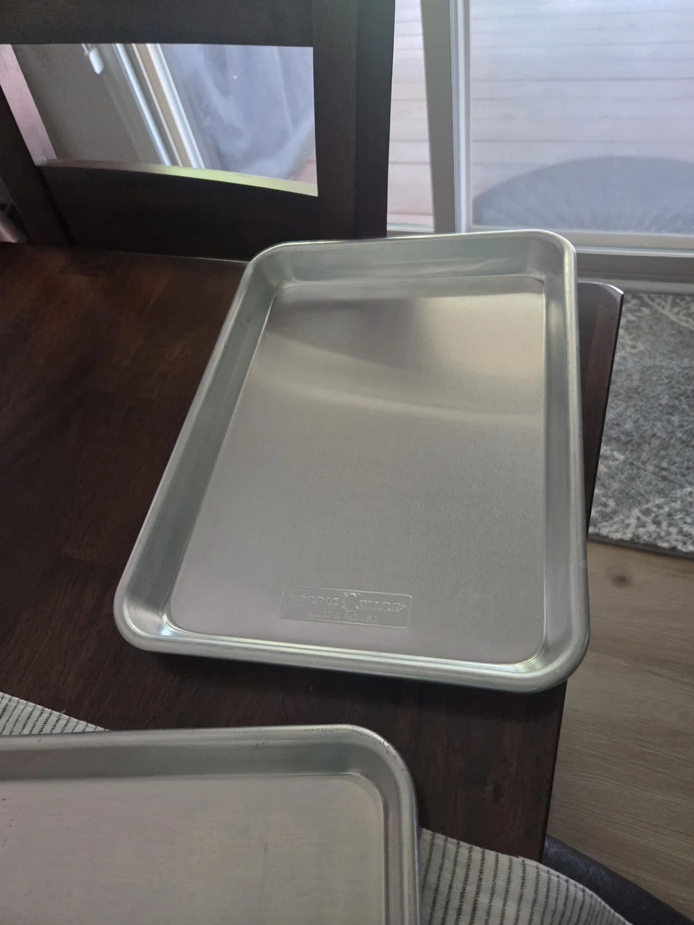 Nordic Ware Silver Aluminum Baking Sheet - Smooth Rimmed Pan